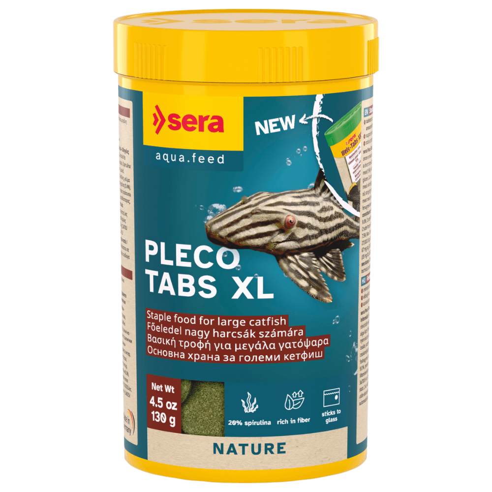 SERA Pleco Tabs XXL, Hrana Tablete Pesti Pleco si Alte Specii de Sanitari, 250ml