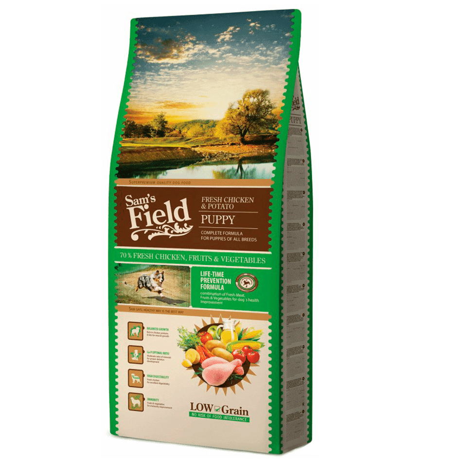 SAM'S FIELD Fresh Chicken & Potato Puppy 13 kg