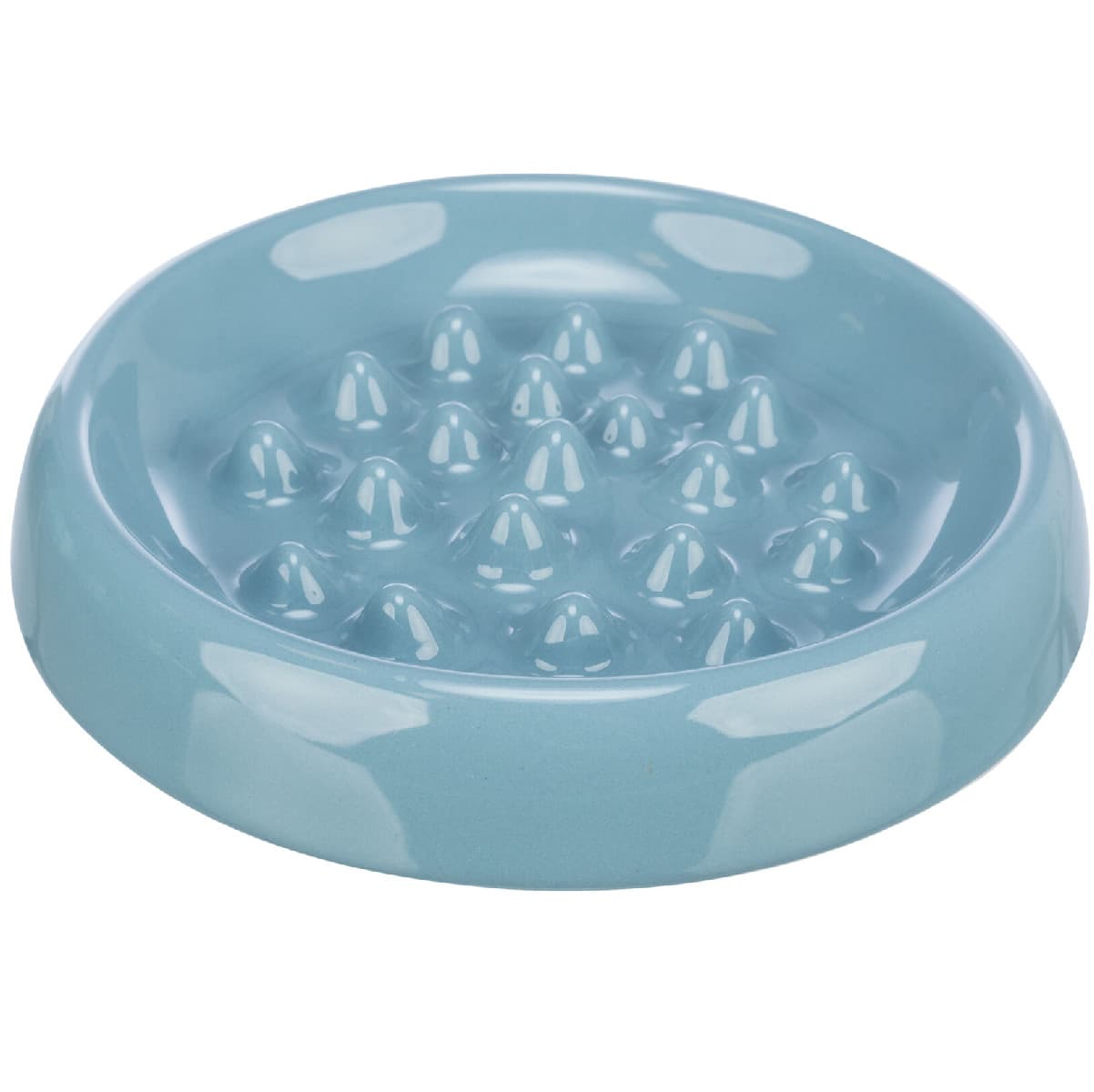 Bol Ceramic Hranire Lenta Caini, Antiderapant, Diverse Culori, 250ml | Diametru 18cm