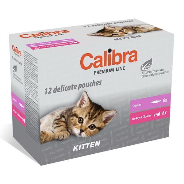 CALIBRA Cat Premium Kitten Multipack 12x100 g