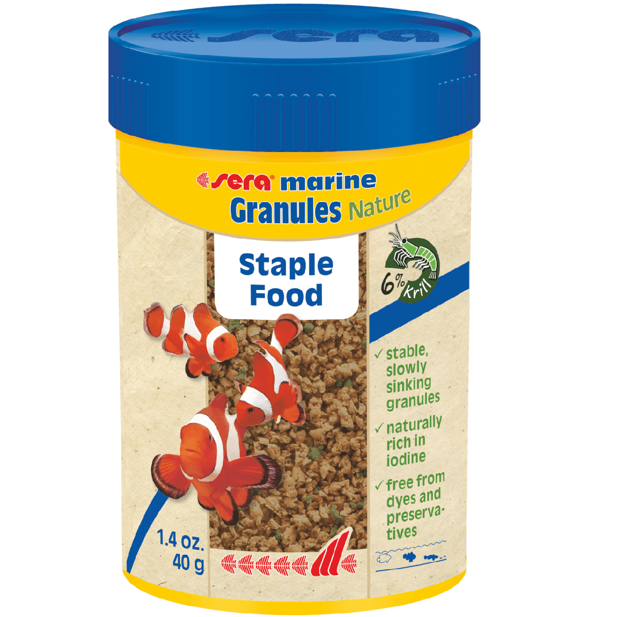 SERA Marine Granulat Nature, Hrana Granulata Pentru Pesti Marini de Acvariu, 100ml