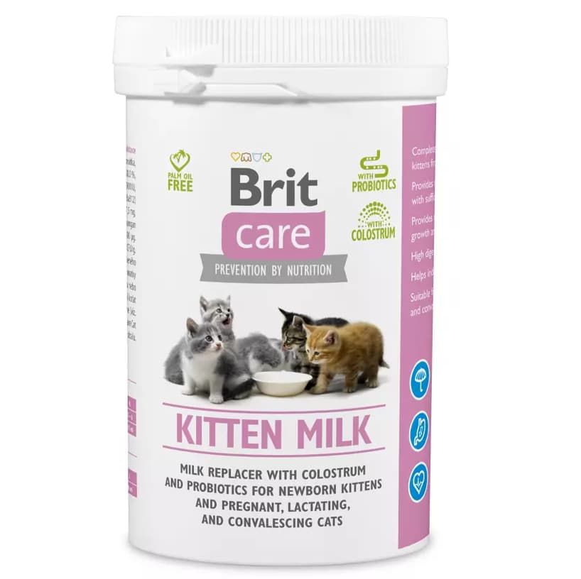 BRIT CARE Kitten Milk, Inlocuitor Lapte Matern Pui de Pisica Nou Nascuti, 250g