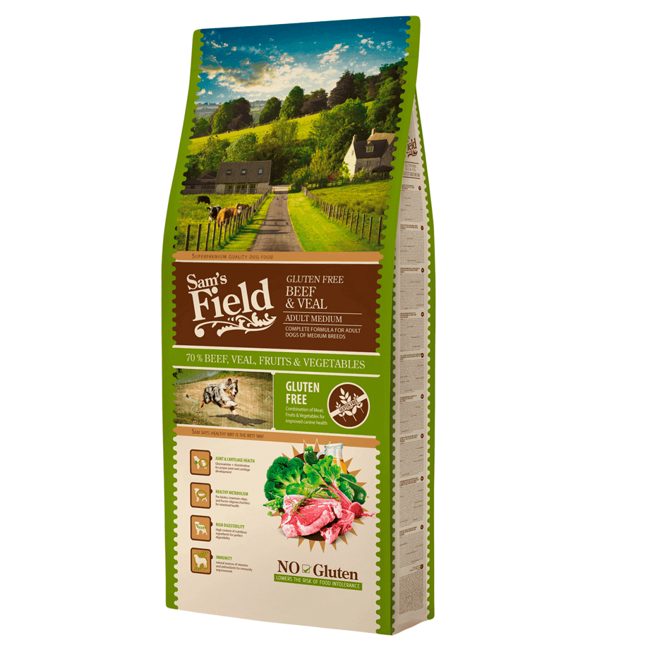 SAM'S FIELD Adult Medium Beef & Veal 13 kg
