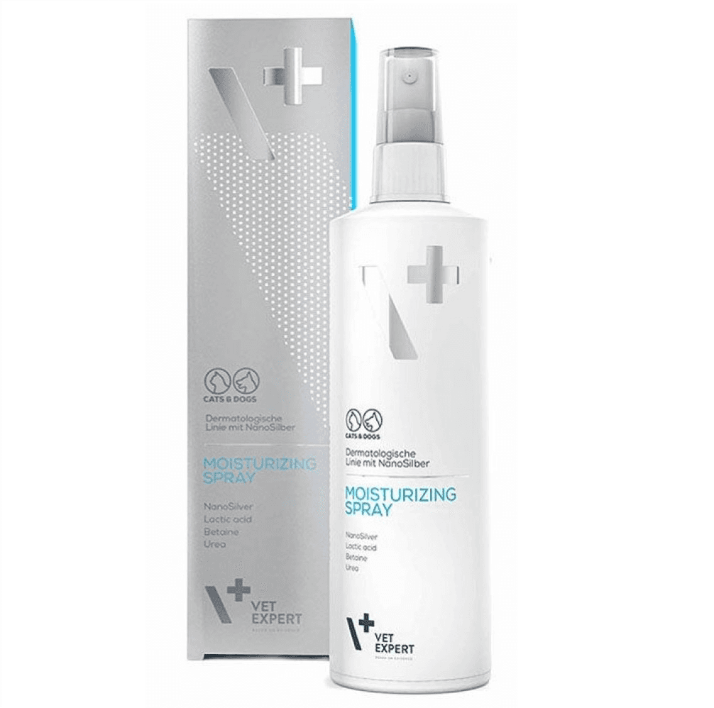 VETEXPERT Nanosilver Spray, Hidratant si Regenerant, Excelent in Tratamentul Local al Leziunilor Dermatologice, Caine / Pisica, 100ml