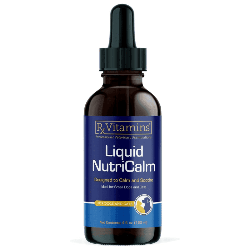 RX VITAMINS NutriCalm Liquid 120 ml | Supliment Lichid pentru Controlul Anxietatii si al Stresului la Caini si Pisici